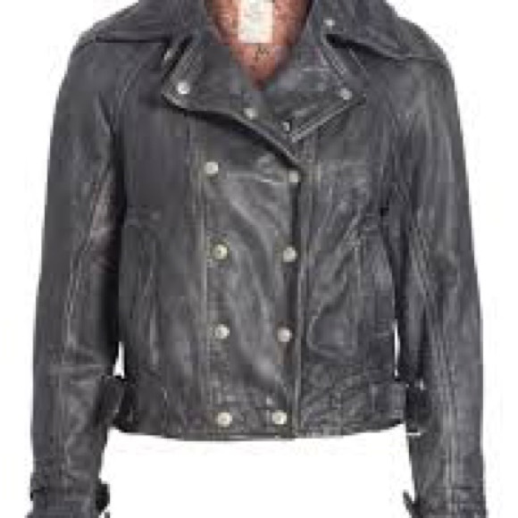 Free People Avis Genuine Leather Jacket - Picture 3 of 11